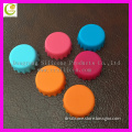 High quality reusable eco-friendly debossed logo silicone wine bottle caps for promotional gift